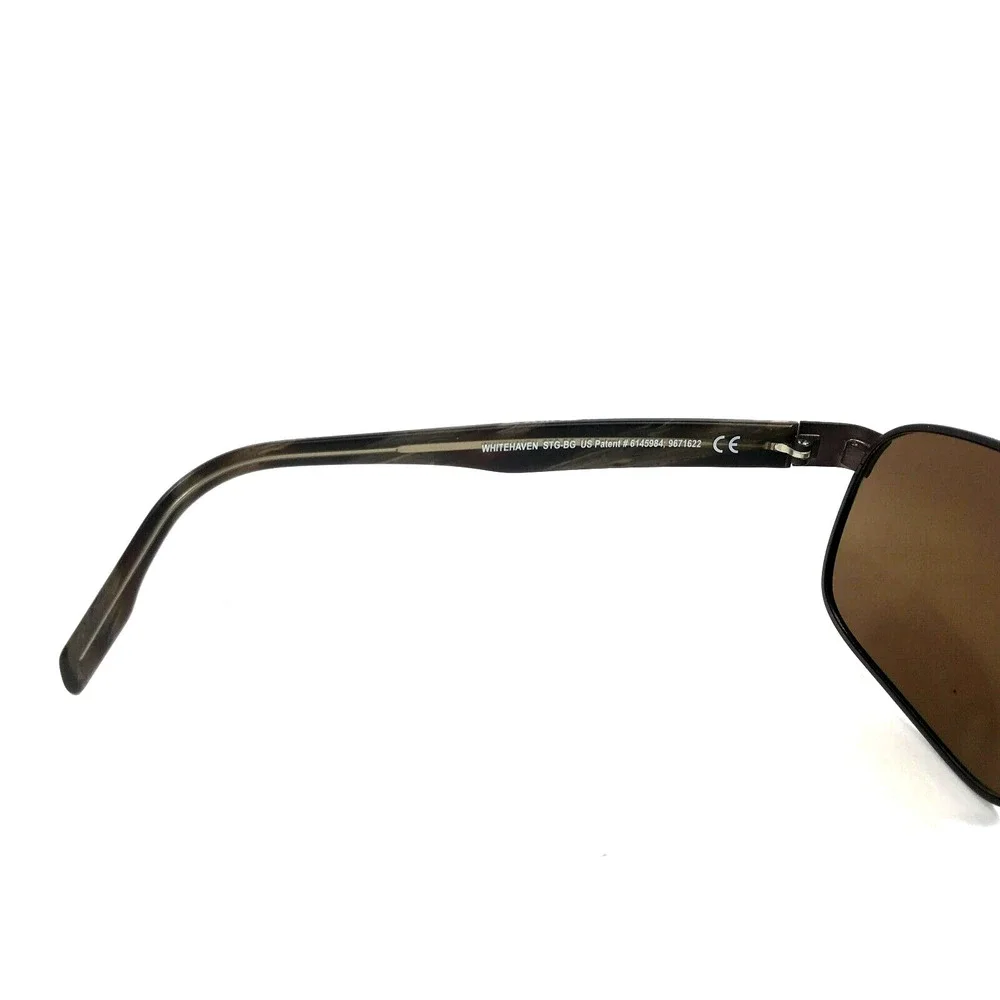 Maui Jim Sunglasses WHITEHAVEN MJ776-01M Brown Square Frames with Brown Lenses - Picture 9 of 12
